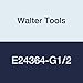 Walter Tools E24364-G1/2 Paradur HSS Machine Tap, NID Finish, 16 mm Shank Diameter, 24 mm Cutting Length, 125 mm Overall Length, G1/2 Cutting Diameter