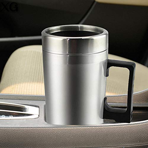 GangKun Tazza dell'Acqua di Riscaldamento per Auto, Pallone da 75 Gradi per Riscaldamento, Rivestimento in Acciaio Inossidabile, bollitore Elettrico da 75 Gradi, Veicolo 12V24V-24v