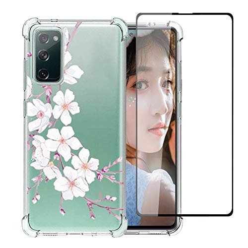 Flower-Samsung-Galaxy-S20-FE-Case S20 Fe 5G Case for Galaxy S20 Fe Case Clear TPU Silicone Slim Phone Case Protective Cover Shell Galaxy S20 Fe 5G Case Flower Cover for Galaxy S20 Fe Case -30