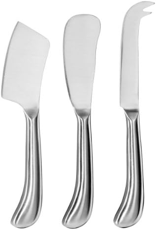 Oggi 7543 Stainless Steel 3-Piece Cheese Knife Set