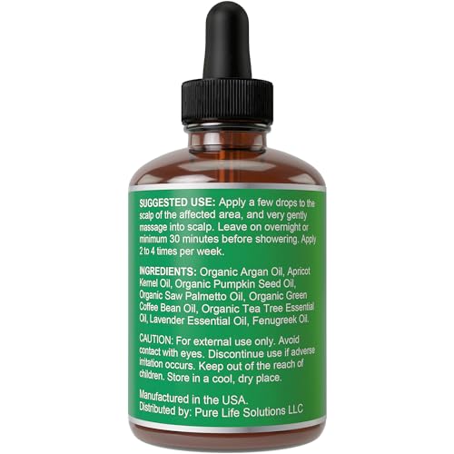 DHT Blocker for Women, Men – Strengthens & Hydrates Thinning, Dry Hair for a Healthier-Looking Scalp – Vegan & Unscented 1oz Serum