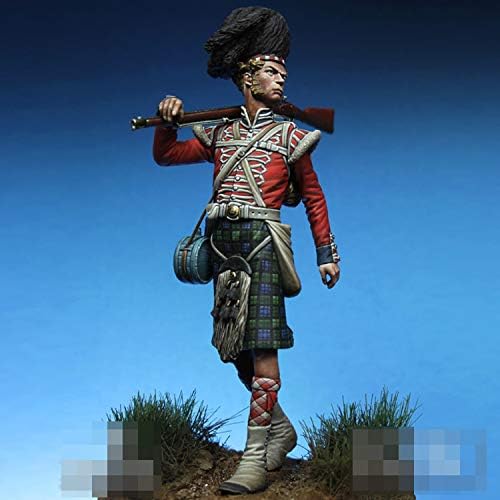 PANGCHENG 1/32 Private, 42nd Highlanders, 54mm, Resin Model Figure GK, Unassembled and unpainted kit