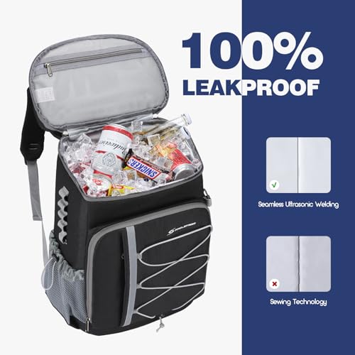Image of Maelstrom Cooler Backpack - 35 /50 Can Insulated Soft Cooler Lunch Bag for Camping, Beach, Hiking & Shopping