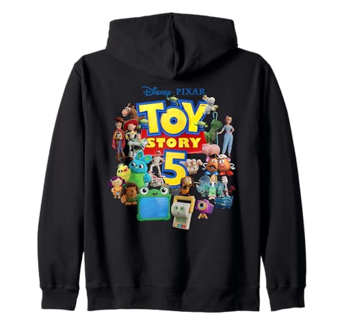 Image of Disney and Pixar's Toy Story 5 Logo & Character Collection Zip Hoodie