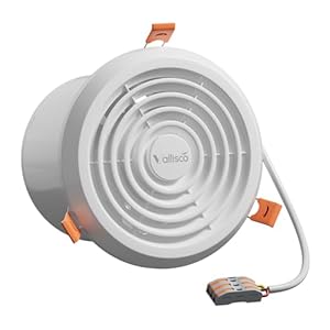 4″ Bathroom Exhaust Fan, White Quiet Ceiling Exhaust Fan 110 CFM, 1.0 Sones Ideal Ventilation for Bathroom, Kitchen, RV, Mobile Home, Garage