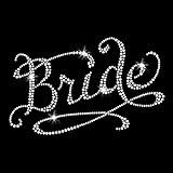 Romantic Bride Iron On Rhinestone Crystal T-Shirt Transfer by Jubilee Rhinestones