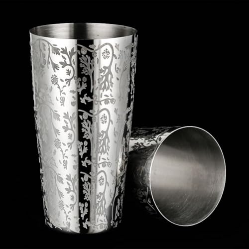 Coctelera profesional Boston de metal resistente para barras selectas 7