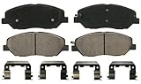 Wagner QuickStop ZD1202 Ceramic Disc Pad Set Includes Pad Installation Hardware, Front