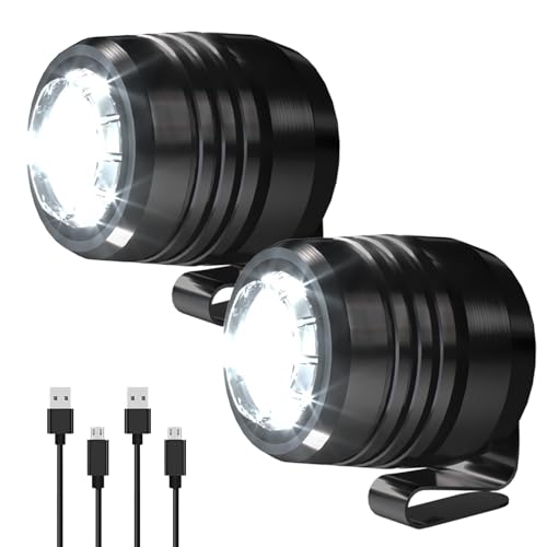 The Original 2 Rechargeable Headlights for Shoe Charms, Flashlight Attachment Accessories Kids Girl Boy Women Men Sandals, Clip on Clog Headlamp Shoe Decoration Charms