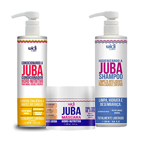 Kit Máscara, Shampoo, Condicionador Juba Widi Care