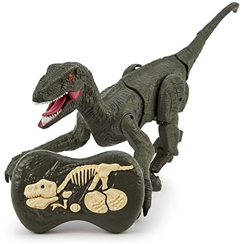 Remote Control Velociraptor Dinosaur Toy with Sounds Cover