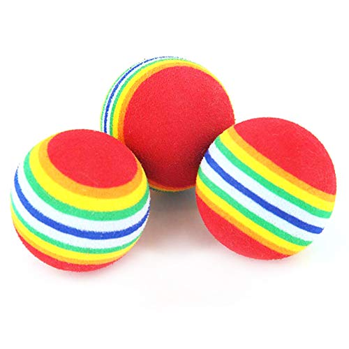 TYESHA Bola de brinquedo para animais de estimação, bola de brinquedo para gatos e gatos, bola de br