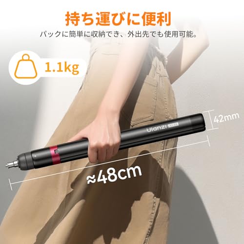 undefined Ulanzi AT-05 ライトスタンド 撮影用スタンド 200cm 耐荷重5kg 安定 全アルミニウム製 6段伸縮 1/4"ネジ 撮影ライト/カメラ/一眼レス/ソフトボックス/ストロボ等に対応 の商品画像 6