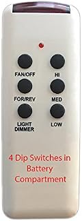 CHQ8BT7053T Ceiling Fan Remote Control 4 Dip Switch Version