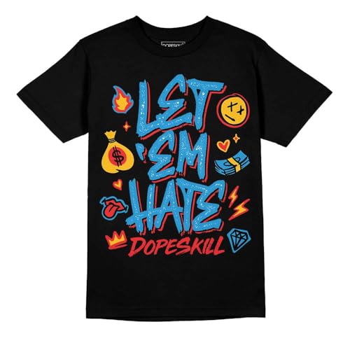 Image of DopeSkill Graphic Tee Streetwear Hip Hop Hypebeast Unisex T-Shirt Sneaker Colour Matching Shirts Inspired Motivation Quotes