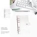 Alipis 1pc Transparent PVC Loose-Leaf Folder for Students and Office Supplies Travel Notebook Smooth Writing for Notes Doodles and Organization Design