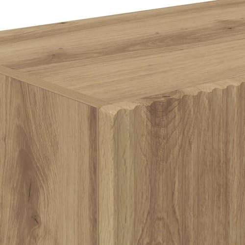 Miniatura 6 de Vidaxl Mueble De Tv Montado En La Pared 2 Pcs Roble Artesanal, Muebles De Sala, Solución Moderna De Almacenamiento, Estantes Montados En Pared, Centro De Entretenimiento Funcional