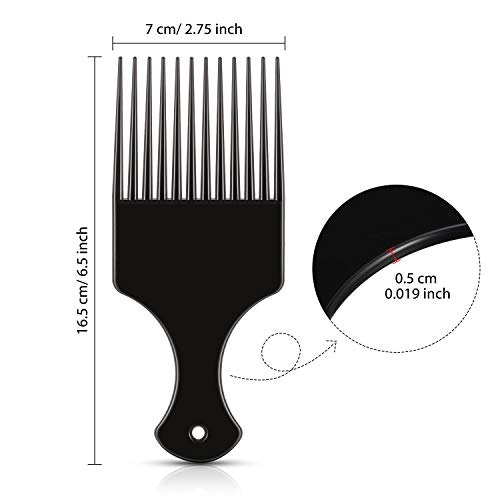 6 Piezas Peines Plásticos para Cabello Afro 6.5 in miniatura 2
