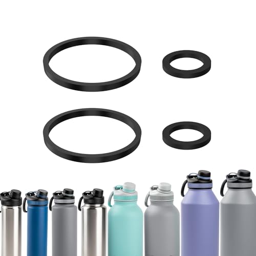 BOSORIO 4 PCS Gaskets Compatible with Tal Ranger Pro and Manna Saratoga Water Bottle with Spout Lid 26 40 46 and 64 oz Replacement Rubber Seal Part for Spout Lid