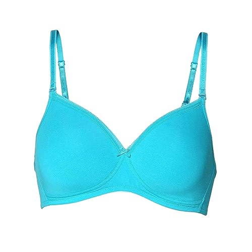 Image of Van Heusen Women's Cotton T-Shirt Bra|16 Hour Comfort|Everyday Bra|Breathable Perforated Cups|Anti Bacterial Tech|Sweat Absorbent|Padded|Wireless|Coverage|No Slip Soft Straps|Detachable Straps