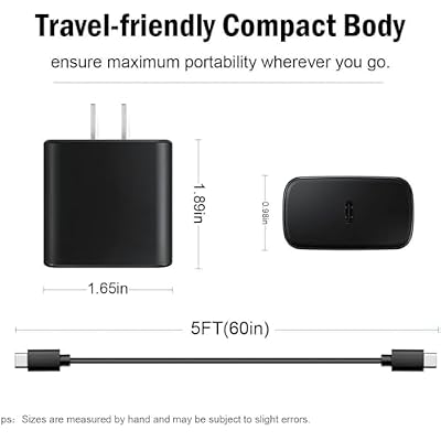 USB C Galaxy A17/16 5G Fast Charger Cord for Samsung Galaxy A14, A54, A13, A15, A14 5G, A53, A23, A34, A24, A33 Android Phone 18W Type C Charger Charging Cable Cord Power Adapter Replacement (5FT)