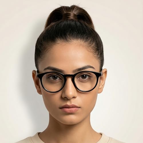 Image of ROYAL SON Blue Cut Computer Glasses | Anti Glare & Blocks Harmful Rays | UV Protected | Full Rim | Round | Men & Women | Small | SF-RS1111