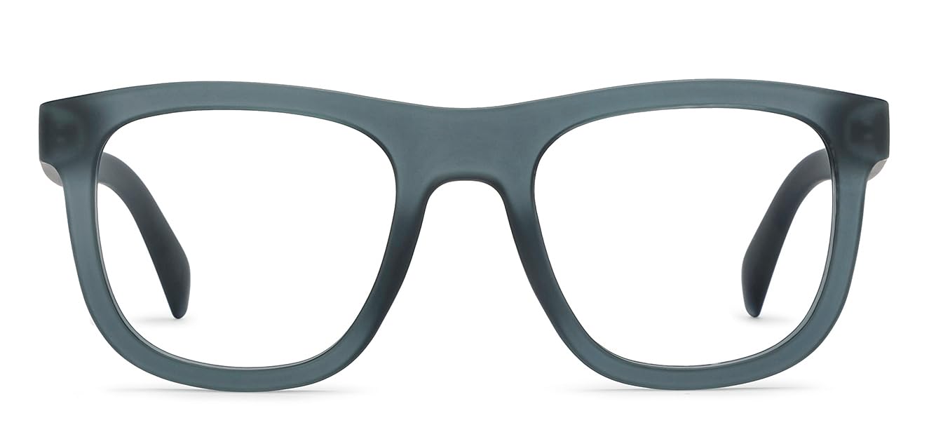 LENSKART BLU | Billion Collection | Zero Power Cut Computer Glasses | Anti Glare, Lightweight & Blocks Harmful Rays | UV Protection Specs | Men & Women | Large | LB E16410