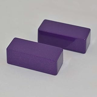 2PCS 1590A Series Aluminum Stomp Box for Guitar Effects Pedal Flash purple