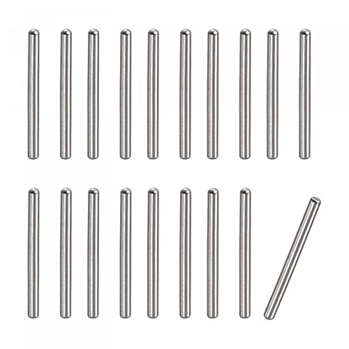 sourcing map 1x10mm Dowel Pins, 20pcs 304 Stainless Steel Round Head Flat Chamfered End Dowel Pin Bunk Bed Pins Shelf Pegs Support Shelves Fasten Elements