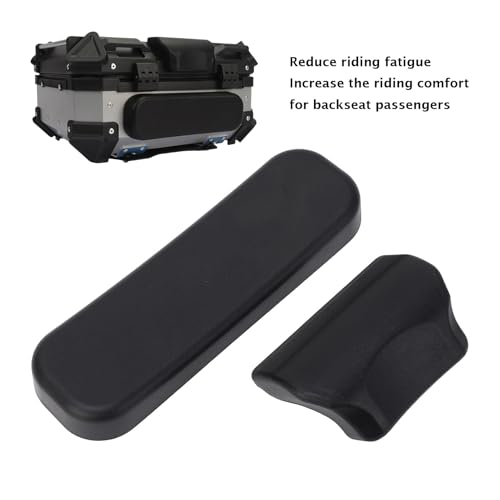 Tihebeyan Imbottitura Cuscino Schienale Bauletto Moto 22L 25L 28L 32L, Adesivo Autoadesivo per Schienale Passeggero per Bauletto, Morbida Pelle PU Seduta Comoda