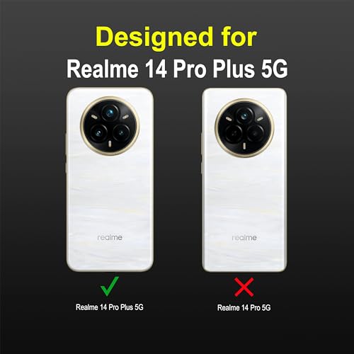 Image of amazon basics Back Case Cover for Realme 14 Pro Plus 5G | Compatible for Realme 14 Pro Plus 5G Back Case Cover | Liquid Silicon Magic with Camera Protection | Black