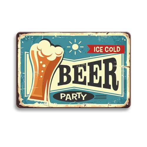 Vintage, in Metallo Targhetta/Cartello in Metallo Decorazione da Parete per Pub, Bar, Club, Cucina, Ristoranti, Bar e Decorazioni per la Casa