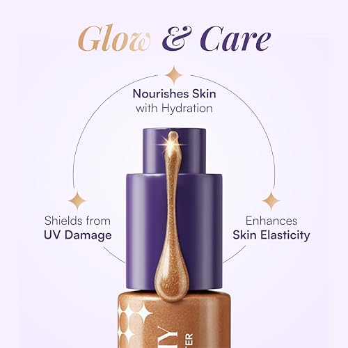 Image of Dream Beauty First Light Liquid Highlighter - Golden Dawn | Radiant Glow with Dewy, Lightweight Finish | Easy Blend | Long-Stay Illuminator | No Glitter, Just Glow | 10ml | (Golden Dawn)