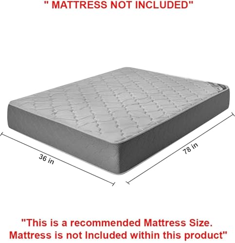 NEW LOOK FURNITURE Solid Sheesham Wood Single Size Bed Without Storage| Solid Wood Single Bed Cot Bed |Wooden Palang Single Kids Bed for Bedroom- Walnut S1 - Image 9