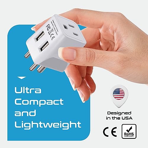 Ceptics CTU-10 India, Nepal, Bangladesh Travel Adapter Plug thumb #6