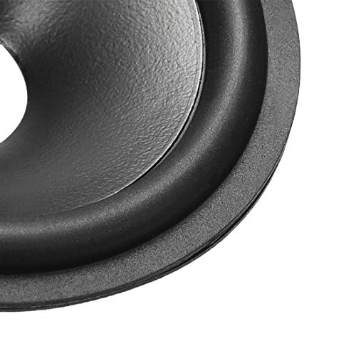Cône de caisson de basses en papier uxcell suspension caoutchouc amortissement optimal