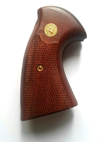 DOXICON&NOMIX Hardwood COLT Python Handcraft Handmade Grips Revolvers Checkered