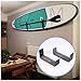 Bloepum 1Pair Hot Surfboard SUP Mount Rack,Kayak Boat Wall Rack Black