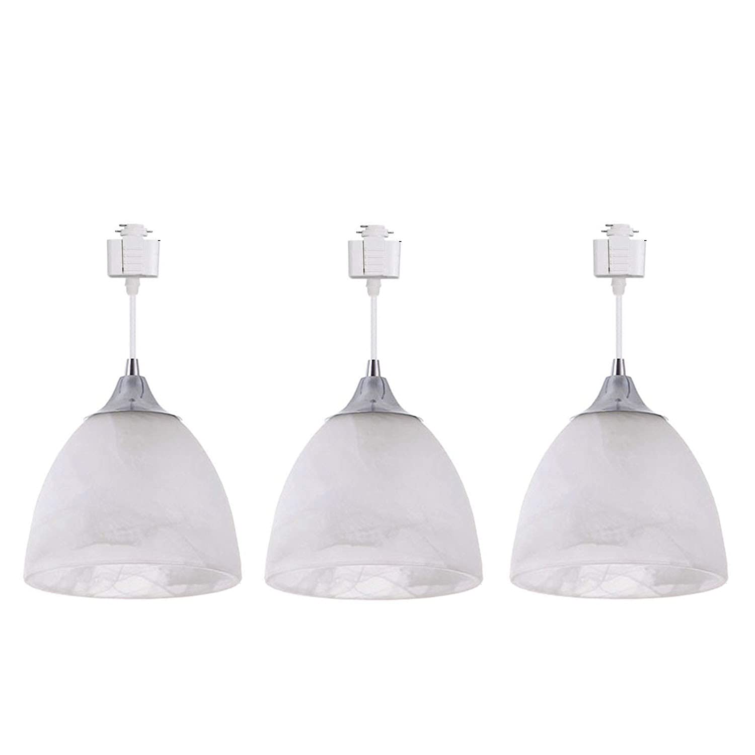 Buy Kiven HType Track Pendant Lighting with Frosted White Finish Glass
