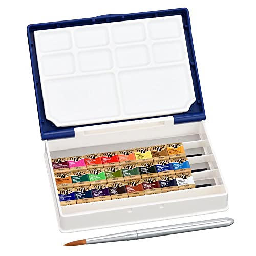 Holbein aquarelles artistes en demi-godets pour peindre en voyage
