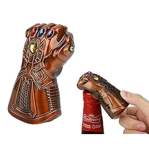 EDATOFLY Handschoen Bier Flesopener, Thanos Flesopener Multifunctionele Thanos Handschoen Flesopener Flesopener Beste Cadeau voor mannen, bierliefhebbers, Mavel-fans