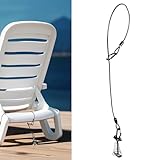 Deck or Dock Anchors for Gap Between Boards - Outdoor Furniture Deck Anchor Marine Grade Stainless Steel Fishbone Deck Anchor Pegs with Carabiners Easily Reposition Chair, Table, Grill and Kayaks 1Pcs
