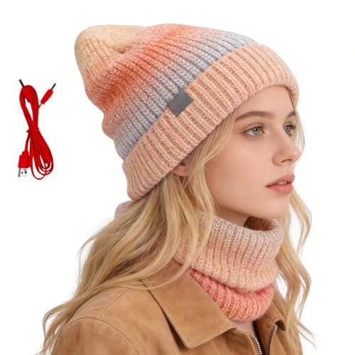Bonnet chauffant USB pour le ski et la randonnée | Kit écharpe et bonnet thermique 5V
