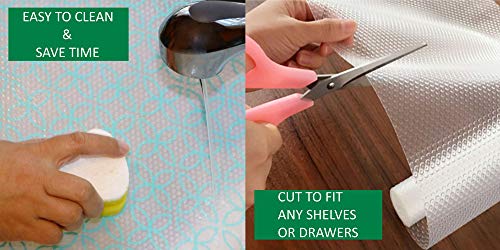 Achub Bpa Free, Premium Refrigerator Shelf Liner, Wider Roll (120” X 16”) Fridge Liner, Non Adhesive, Customizable Size, Washable Refrigerator Liner, Easy To Clean & Durable Kitchen Fridge Mat #TOP5