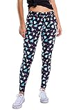 Tipsy Elves Cute Allover Print Women's Tricky Triangle High Waisted Workout Leggings Size Medium