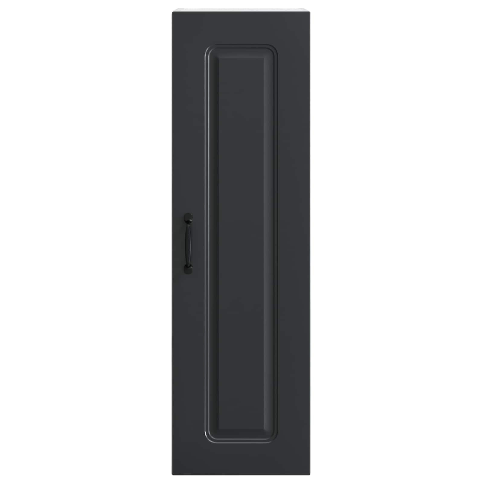 Küchenschrank Kalmar Schwarz 30 x 31 x 100 cm Holzwerkstoff mit modern Küchenaufbewahrung und großem Stauraum für eine Elegante Küchenorganisation