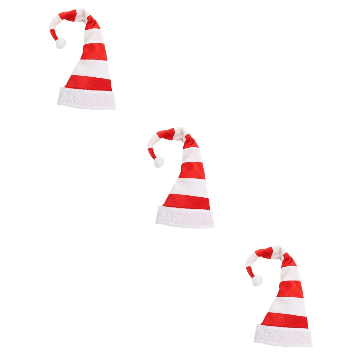 MAGICLULU 3 Pz Cappello Da Babbo Natale Cappelli Cappello Di Babbo Natale Per Le Vacanze Di Natalizio in Peluche Di Rosso