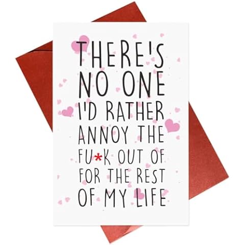 Gonzey Funny Anniversary Cards For Him Her Husband Wife Boyfriend Girlfriend Cover