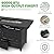 Hykolity 42 Inch Gas Fire Pit Table, 60,000 BTU Propane Pits for Outside with Steel Lid and Waterproof Cover, 2 in 1 Firepit Table Gatherings Parties on Patio Deck Garden Backyard, Black