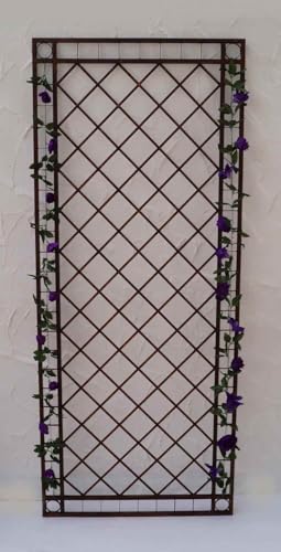 Gabella Rank/Pared Rejilla Enrejado Hierro Ayuda sin acabar, Metal, Color marrón